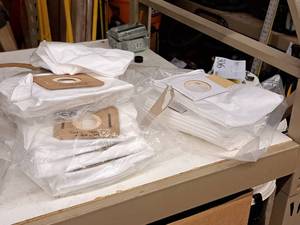 lot 471 image: Vacuum Bags and Filters - (16) Backpack Vacuum Filters #VACBP6, (7) Backpack Vacuum Bags