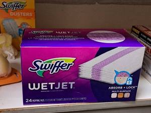 lot 481 image: Lot of (1 Box) Swiffer Wet Jet Mopping Pads 24-count ( 24 total items )