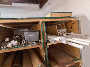 lot 535 image: Lot of  Misc. PVC Pipe and Connectors
