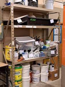 lot 544 image: Pallet Racking -  Uprights (x2),  Cross Beams (x6)