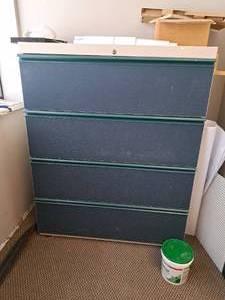lot 557 image: Lateral File Cabinet 4-drawer