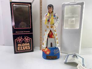 lot 72 image: 1977 ALOHA ELVIS DECANTER WITH MUSIC BOX