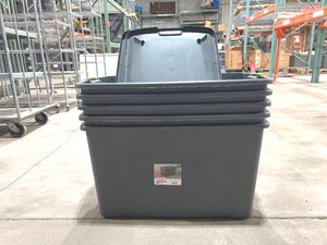 lot 405 image: STERILITE 35 GALLON TOTES WITH LIDS FIVE TOTAL