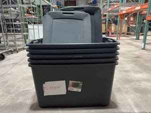lot 404 image: STERILITE 35 GALLON TOTES WITH LIDS