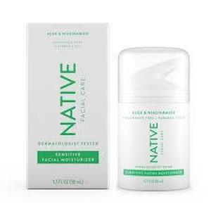 Native Aloe & Niacinamide Facial Moisturizer for Sensitive Skin - Unscented - 1.7oz