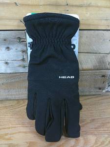 HEAD Mens Waterproof Hybrid Gloves-S-Black