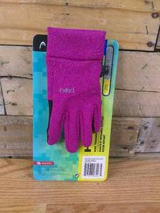 HEAD Kids Touchscreen Gloves - Raspberry Heather-Large