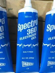 Set of 5 Spectra 360 Electrode Gel Parker Laboratories (8.5 oz Tubes)