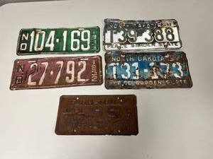 lot 357 image: ND License Plates