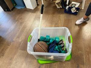 lot 391 image: SportsFitness Equipment in Tote