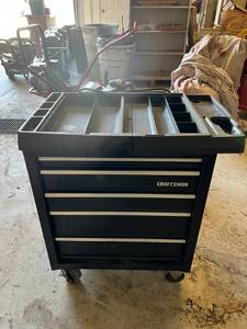 lot 28 image: Craftsman Tool Cart & Contents