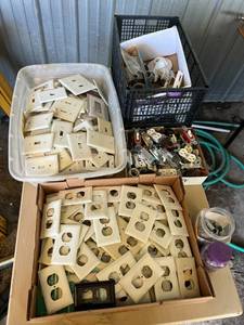 lot 104 image: Table of Electrical Supplies