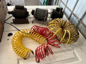 lot 142 image: Electric Motors & Air Hose