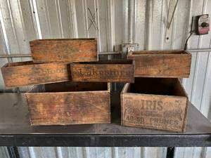 lot 148 image: Vintage Wood Shipping Boxes