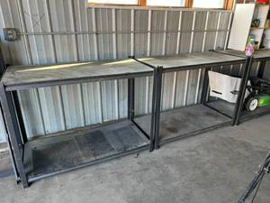 lot 158 image: 2 Shop Shelving Units 2 x 4 Each