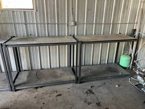 lot 161 image: 2 Shop Shelf Units 2 x 4 Each