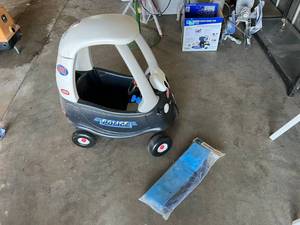lot 164 image: New Swing Seat & Little Tikes Ride On