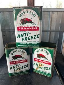 lot 189 image: Westland Anti-Freeze Cans