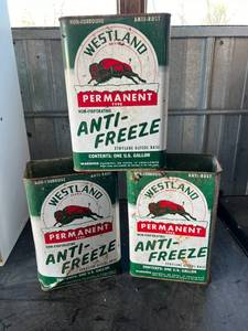 lot 191 image: Westland Anti-Freeze Cans