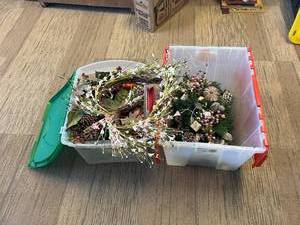 lot 234 image: 2 Totes of Home Decor