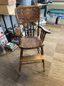 lot 241 image: Vintage Childrens High Chair