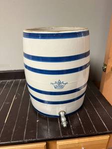lot 283 image: Antique Blue Crown Water Cooler