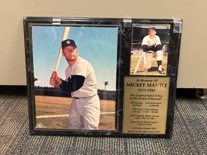 lot 317 image: Mickey Mantle Plaque