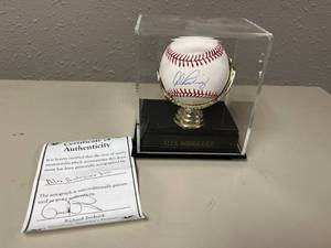lot 318 image: Alex Rodriquez Signed Baseball with COA