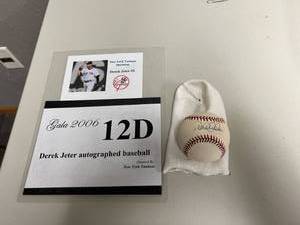 lot 327 image: Derek Jeter Signed Baseball