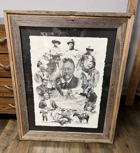 lot 450 image: Teddy Roosevelt Artwork by Andrew Lyle Knudson
