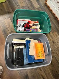 lot 471 image: 2 Totes of Books