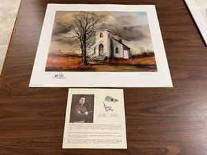 lot 503 image: Gary Miller Country Church Artist Proof