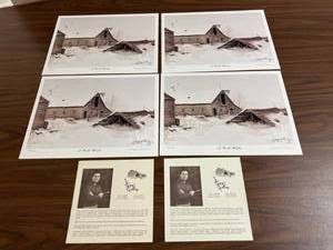 lot 507 image: 4 Gary Miller A Cold Winter Prints all Numbered 1000