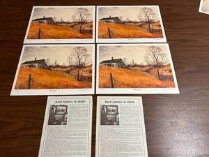 lot 508 image: 4 Gary Miller Forsaken Prints 736-7391000