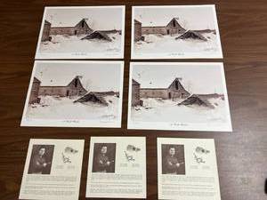 lot 509 image: 4 Gary Miller A Cold Winter Prints all Numbered 1000