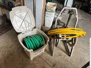 lot 623 image: Garden Hose & Hose Reels