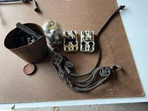 lot 649 image: Vintage Pulley & Misc