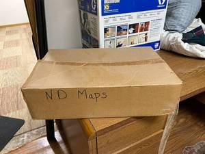 lot 707 image: Full Case (24) NOS ND Centennial Map Puzzles