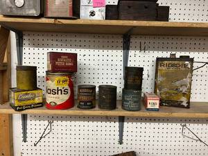 lot 782 image: Vintage Tins - Some Very Old & Rare - See Photos