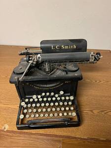 lot 722 image: Vintage L C Smith Typewriter