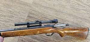 lot 20 image: Stevens Model 56 Buckhorn Rifle with Scope