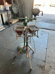 lot 145 image: Adjustable Height Shop Lights