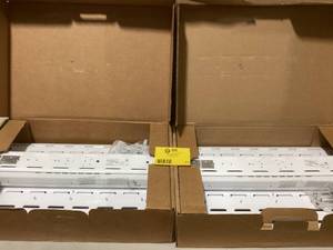 Lot of 2 Lithonia Lighting Contractor Select I-Beam Series 2 ft. 175-Watt Equivalent Integrated LED Dimmable White High Bay Light Fixture, 4000K Customer Returns See Pictures
