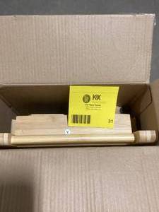 Redmon Bamboo Shower Bench with Side Handles  Customer Returns See Pictures
