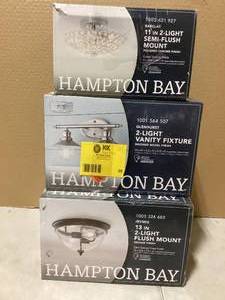 Lot of Assorted Ceiling Light Fans Various Models and Conditions   Customer Returns See Pictures
