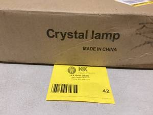 Crystal Lamp Customer Returns See Pictures