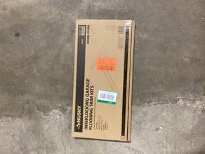 Husky 18.4 in. x 18.4 in. Gray Commercial PVC Garage Flooring Trim Kit Customer Returns See Pictures