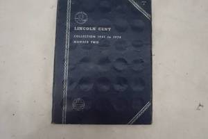 lot 96 image: Coins, Lincoln Cent Collection 1941-1974 (missing pennies)