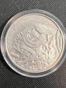 lot 35 image: 1 TROY OZ .999 FINE SILVER AMERICAN PROSPECTOR ROUND IN AIRTITE