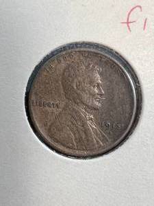 lot 38 image: 1915-S US WHEAT CENT